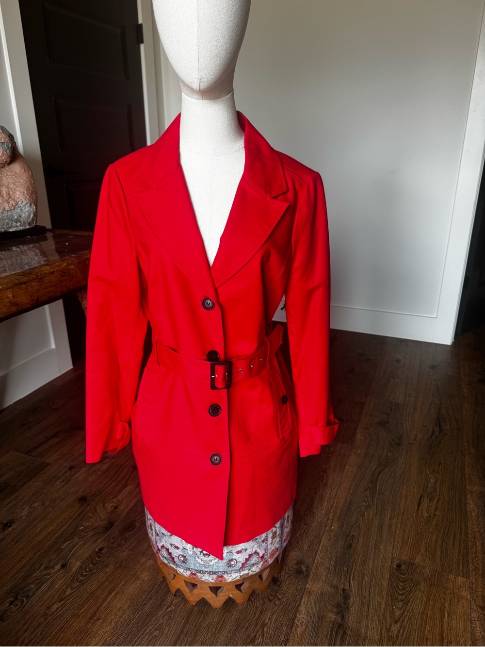 Mango Belted Women's Trench Coat - Classic Tailored Jacket